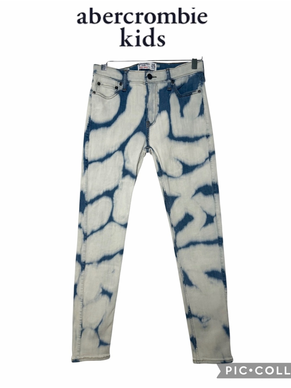 Abercrombie Kids Super Skinny Slim acid wash jeans girls size 13/14 NWT